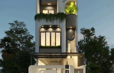 NHÀ HIỆN ĐẠI 2 TẦNG - 1 TUM